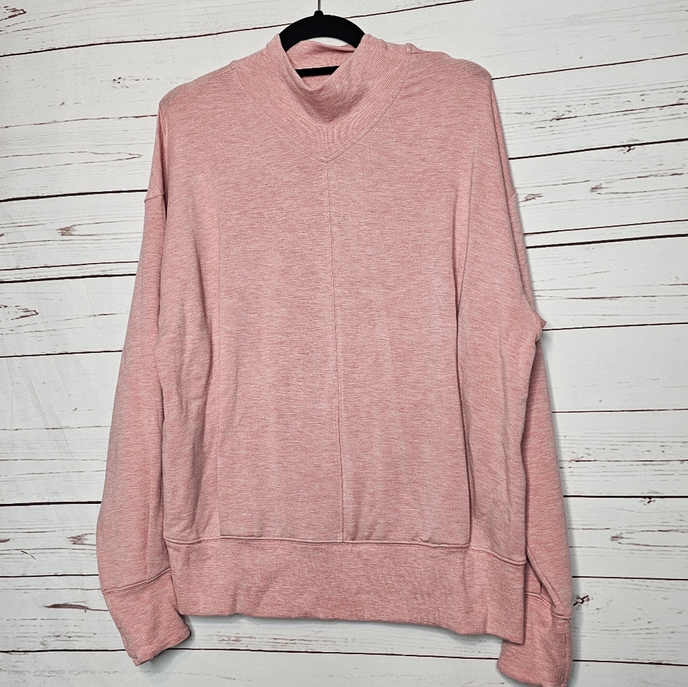 Athleta Pink Mock Neck Athletic Top - Picture 9 of 12